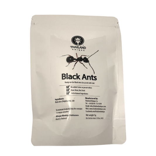Thailand Unique Salted Black Ants - High Protein Sustainable Edible Superfood