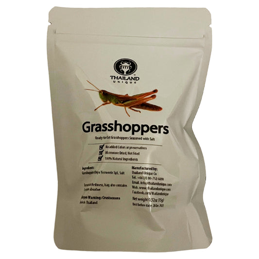 Thailand Unique Edible Grasshoppers -  High Protein Snack Insects Superfood