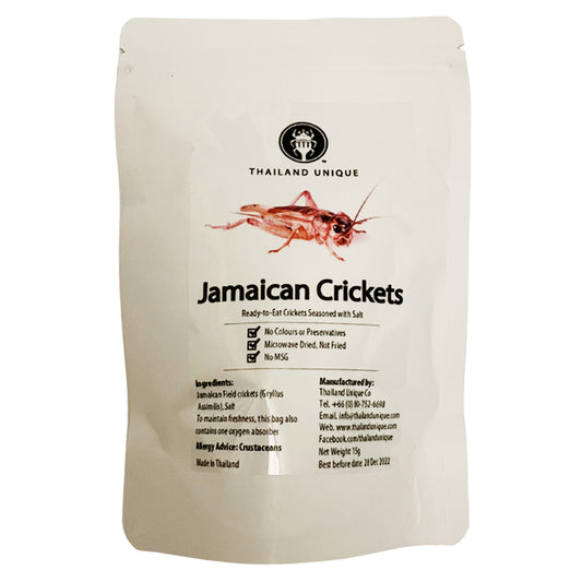 Thailand Unique Edible Jamaican Crickets -  High Protein Snack Insects Superfood
