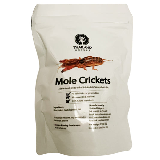 Thailand Unique Edible Mole Crickets -  High Protein Snack Insects Superfood