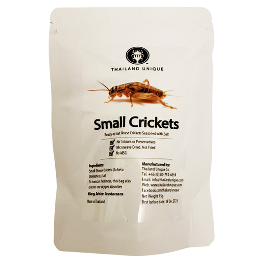 Thailand Unique Edible Small Crickets -  High Protein Snack Insects Superfood