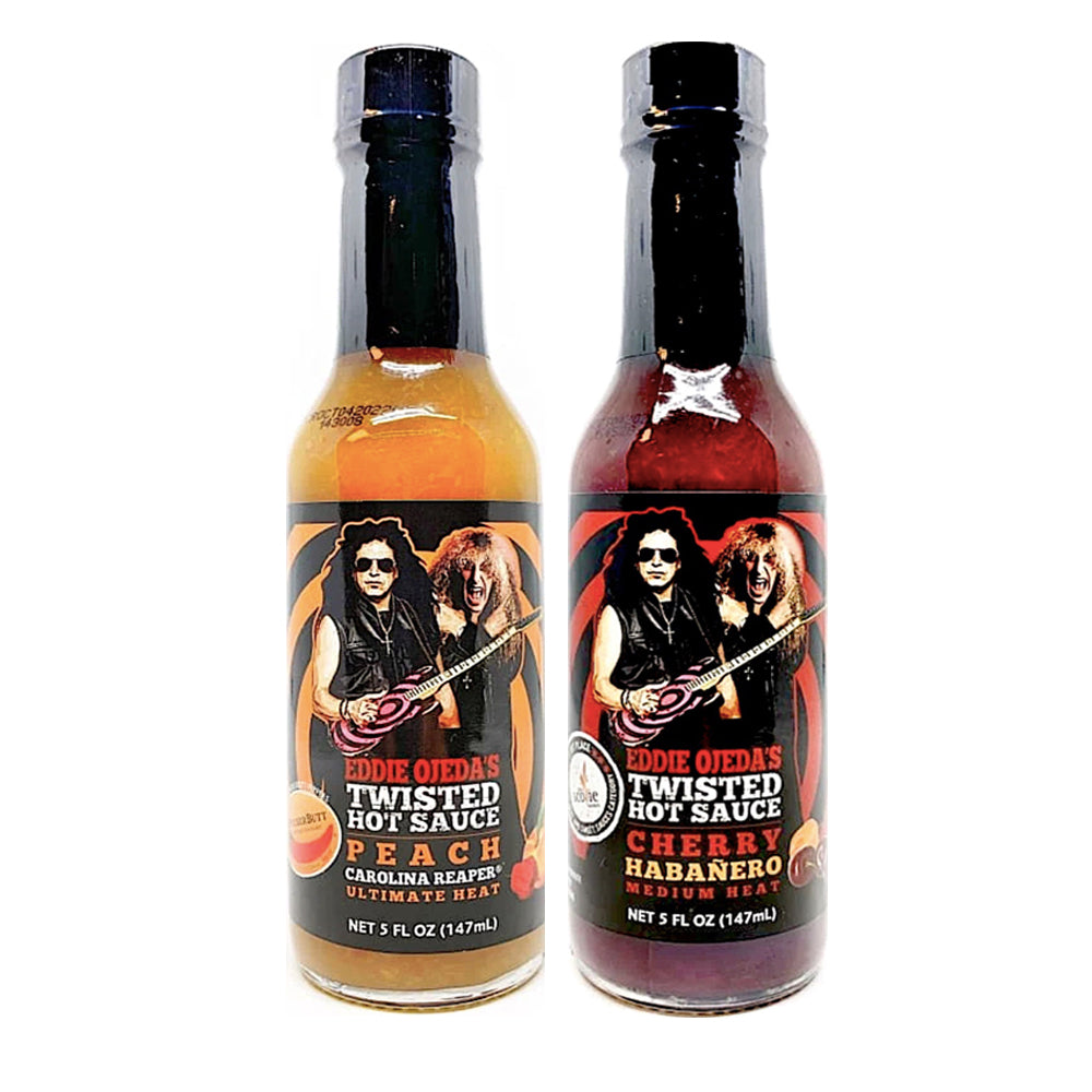 Twisted Hot Sauce Variety Pack (Peach Carolina Reaper Pepper and Cherry Habanero)